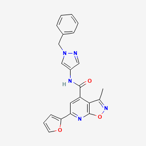 N-(1-benzyl-1H-pyrazol-4-yl)-6-(furan-2-yl)-3-methyl[1,2]oxazolo[5,4-b]pyridine-4-carboxamide