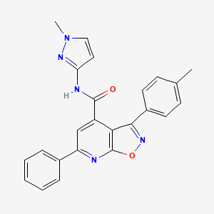 3-(4-methylphenyl)-N-(1-methyl-1H-pyrazol-3-yl)-6-phenyl[1,2]oxazolo[5,4-b]pyridine-4-carboxamide