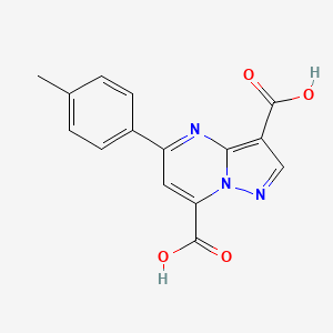 5-(4-Methylphenyl)pyrazolo[1,5-a]pyrimidine-3,7-dicarboxylic acid