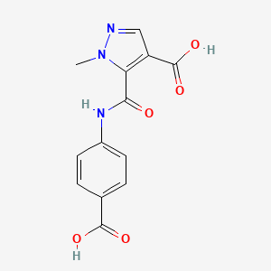 5-[(4-carboxyphenyl)carbamoyl]-1-methyl-1H-pyrazole-4-carboxylic acid