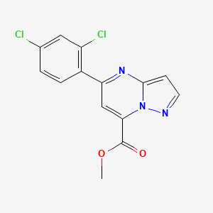 Methyl 5-(2,4-dichlorophenyl)pyrazolo[1,5-a]pyrimidine-7-carboxylate