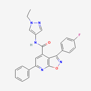 N-(1-ethyl-1H-pyrazol-4-yl)-3-(4-fluorophenyl)-6-phenyl[1,2]oxazolo[5,4-b]pyridine-4-carboxamide