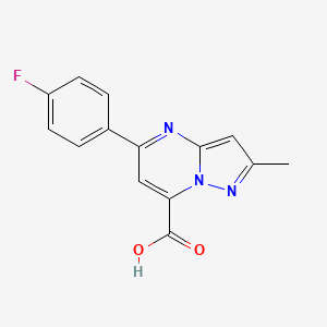 5-(4-Fluorophenyl)-2-methylpyrazolo[1,5-a]pyrimidine-7-carboxylic acid