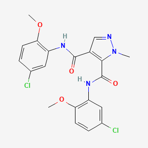 N,N'-bis(5-chloro-2-methoxyphenyl)-1-methyl-1H-pyrazole-4,5-dicarboxamide