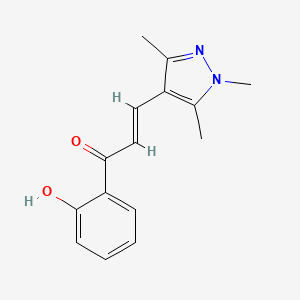 1-(2-Hydroxyphenyl)-3-(trimethylpyrazol-4-yl)prop-2-en-1-one