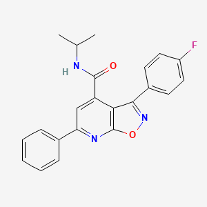 3-(4-fluorophenyl)-6-phenyl-N-(propan-2-yl)[1,2]oxazolo[5,4-b]pyridine-4-carboxamide