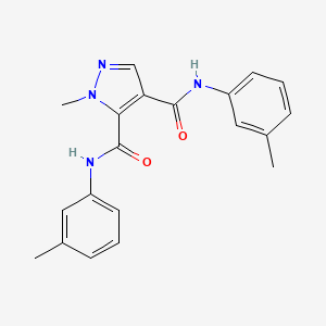 1-methyl-N,N'-bis(3-methylphenyl)-1H-pyrazole-4,5-dicarboxamide