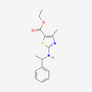 Ethyl 4-methyl-2-[(1-phenylethyl)amino]-1,3-thiazole-5-carboxylate