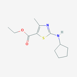 Ethyl 2-(cyclopentylamino)-4-methyl-1,3-thiazole-5-carboxylate