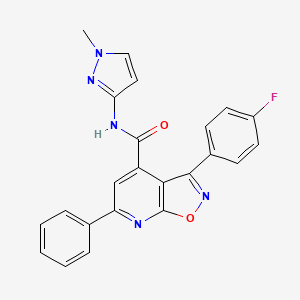 3-(4-fluorophenyl)-N-(1-methyl-1H-pyrazol-3-yl)-6-phenyl[1,2]oxazolo[5,4-b]pyridine-4-carboxamide