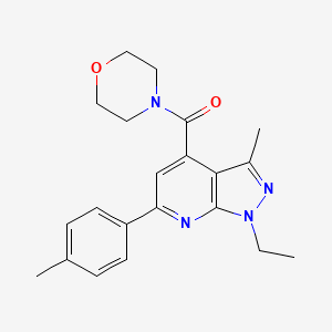 [1-ethyl-3-methyl-6-(4-methylphenyl)-1H-pyrazolo[3,4-b]pyridin-4-yl](morpholin-4-yl)methanone