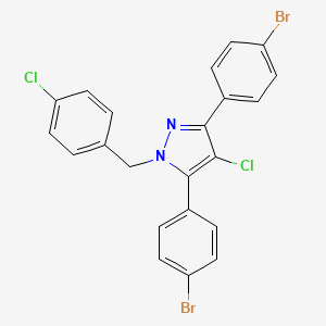 3,5-bis(4-bromophenyl)-4-chloro-1-(4-chlorobenzyl)-1H-pyrazole