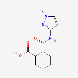 2-[(1-methyl-1H-pyrazol-3-yl)carbamoyl]cyclohexanecarboxylic acid