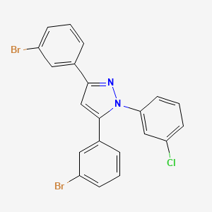 3,5-bis(3-bromophenyl)-1-(3-chlorophenyl)-1H-pyrazole