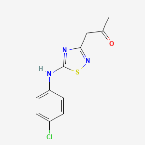 1-{5-[(4-Chlorophenyl)amino]-1,2,4-thiadiazol-3-yl}propan-2-one