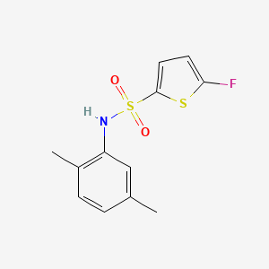 molecular formula C12H12FNO2S2 B10917014 N-(2,5-Dimethylphenyl)-5-fluorothiophene-2-sulfonamide 