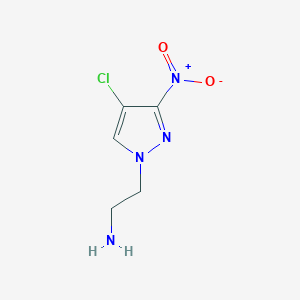 2-(4-chloro-3-nitro-1H-pyrazol-1-yl)ethan-1-amine