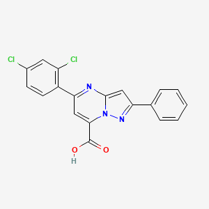 5-(2,4-Dichlorophenyl)-2-phenylpyrazolo[1,5-a]pyrimidine-7-carboxylic acid