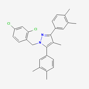 1-(2,4-dichlorobenzyl)-3,5-bis(3,4-dimethylphenyl)-4-methyl-1H-pyrazole