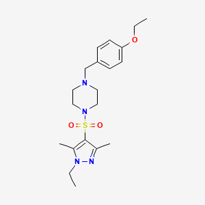 1-(4-ethoxybenzyl)-4-[(1-ethyl-3,5-dimethyl-1H-pyrazol-4-yl)sulfonyl]piperazine