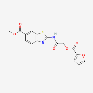 Methyl 2-({[(furan-2-ylcarbonyl)oxy]acetyl}amino)-1,3-benzothiazole-6-carboxylate