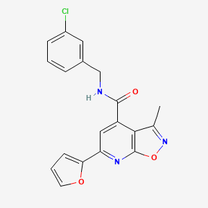 N-(3-chlorobenzyl)-6-(furan-2-yl)-3-methyl[1,2]oxazolo[5,4-b]pyridine-4-carboxamide