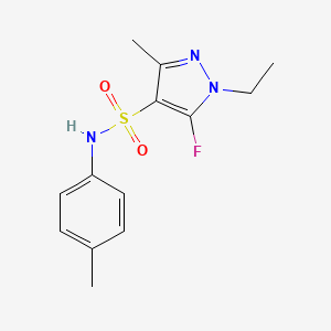 1-ethyl-5-fluoro-3-methyl-N-(4-methylphenyl)-1H-pyrazole-4-sulfonamide