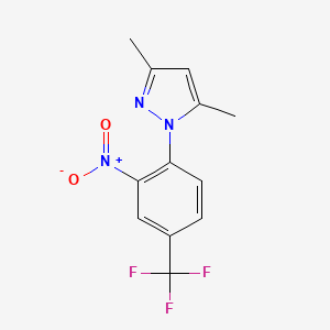 3,5-dimethyl-1-[2-nitro-4-(trifluoromethyl)phenyl]-1H-pyrazole