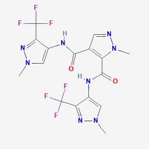 1-methyl-N,N'-bis[1-methyl-3-(trifluoromethyl)-1H-pyrazol-4-yl]-1H-pyrazole-4,5-dicarboxamide