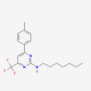 N-heptyl-4-(4-methylphenyl)-6-(trifluoromethyl)pyrimidin-2-amine