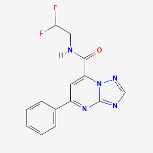 N-(2,2-difluoroethyl)-5-phenyl[1,2,4]triazolo[1,5-a]pyrimidine-7-carboxamide