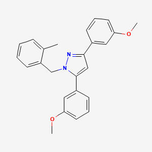 3,5-bis(3-methoxyphenyl)-1-(2-methylbenzyl)-1H-pyrazole