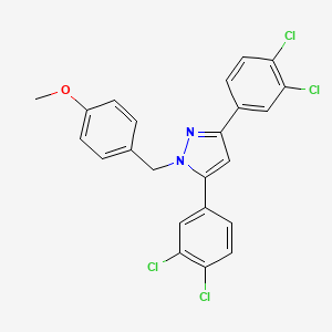 3,5-bis(3,4-dichlorophenyl)-1-(4-methoxybenzyl)-1H-pyrazole