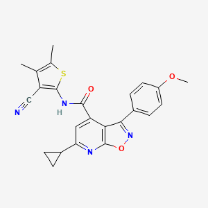 N-(3-cyano-4,5-dimethylthiophen-2-yl)-6-cyclopropyl-3-(4-methoxyphenyl)[1,2]oxazolo[5,4-b]pyridine-4-carboxamide