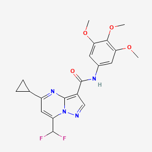 5-cyclopropyl-7-(difluoromethyl)-N-(3,4,5-trimethoxyphenyl)pyrazolo[1,5-a]pyrimidine-3-carboxamide