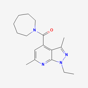 azepan-1-yl(1-ethyl-3,6-dimethyl-1H-pyrazolo[3,4-b]pyridin-4-yl)methanone