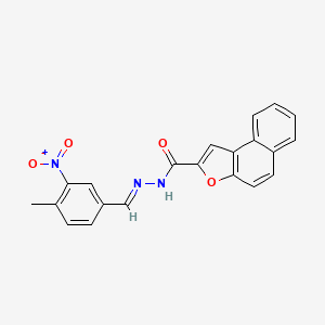 N'-{3-nitro-4-methylbenzylidene}naphtho[2,1-b]furan-2-carbohydrazide