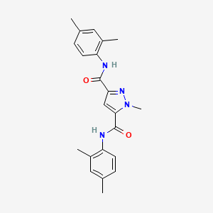 N,N'-bis(2,4-dimethylphenyl)-1-methyl-1H-pyrazole-3,5-dicarboxamide