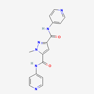 1-methyl-N,N'-di(pyridin-4-yl)-1H-pyrazole-3,5-dicarboxamide