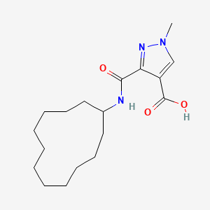 3-(cyclododecylcarbamoyl)-1-methyl-1H-pyrazole-4-carboxylic acid