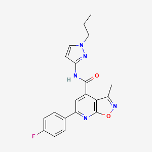 6-(4-fluorophenyl)-3-methyl-N-(1-propyl-1H-pyrazol-3-yl)[1,2]oxazolo[5,4-b]pyridine-4-carboxamide