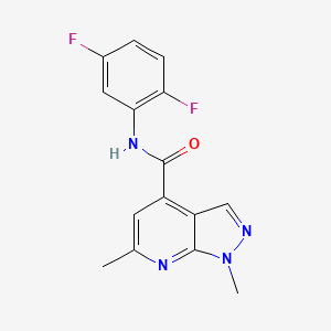 N-(2,5-difluorophenyl)-1,6-dimethyl-1H-pyrazolo[3,4-b]pyridine-4-carboxamide