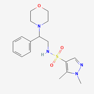 1,5-dimethyl-N-[2-(morpholin-4-yl)-2-phenylethyl]-1H-pyrazole-4-sulfonamide