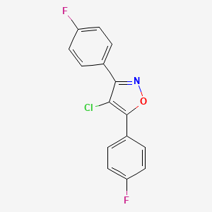 4-Chloro-3,5-bis(4-fluorophenyl)-1,2-oxazole