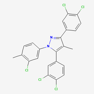 1-(3-chloro-4-methylphenyl)-3,5-bis(3,4-dichlorophenyl)-4-methyl-1H-pyrazole