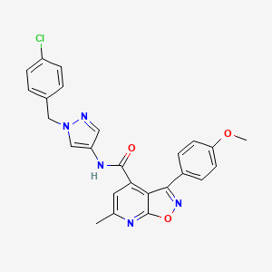 N-[1-(4-chlorobenzyl)-1H-pyrazol-4-yl]-3-(4-methoxyphenyl)-6-methyl[1,2]oxazolo[5,4-b]pyridine-4-carboxamide