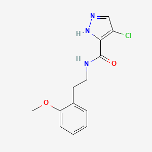 4-chloro-N-[2-(2-methoxyphenyl)ethyl]-1H-pyrazole-3-carboxamide