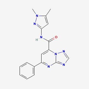 N-(1,5-dimethyl-1H-pyrazol-3-yl)-5-phenyl[1,2,4]triazolo[1,5-a]pyrimidine-7-carboxamide