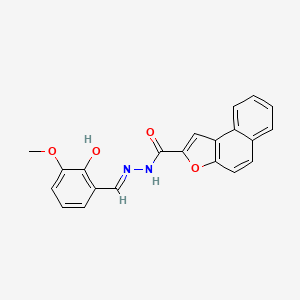 N'-[(E)-(2-hydroxy-3-methoxyphenyl)methylidene]naphtho[2,1-b]furan-2-carbohydrazide