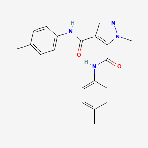 1-methyl-N,N'-bis(4-methylphenyl)-1H-pyrazole-4,5-dicarboxamide